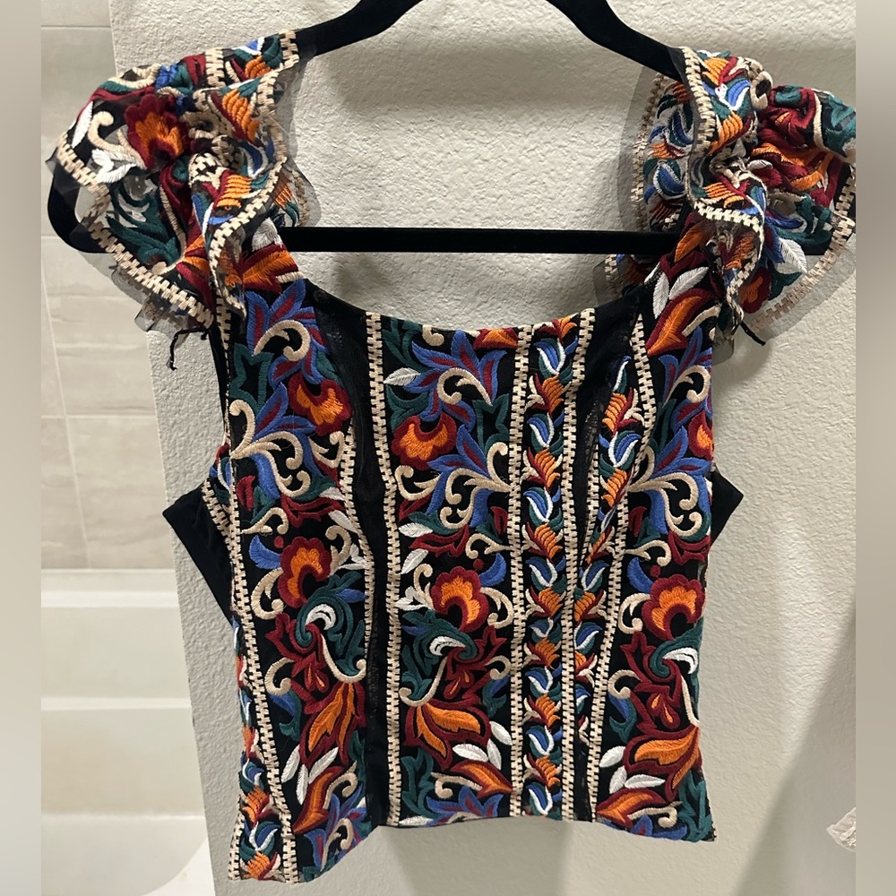 Colorful anthropologie shirt
